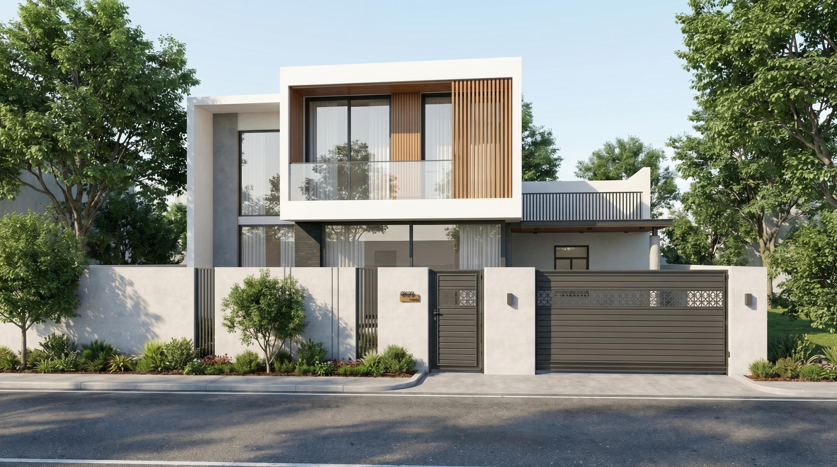 Street Facade of Villa